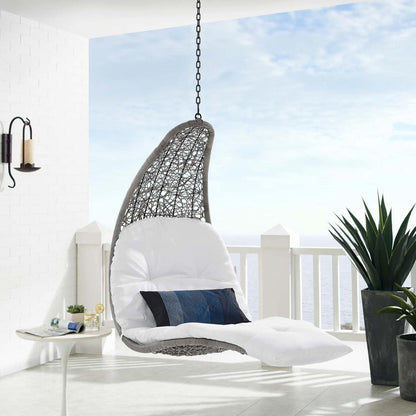 executive chairs | CasaFoyer Landscape Outdoor Patio Hanging Chaise Lounge Swing Chair | Modern Design | All-Weather Cushion | Sturdy Metal Chain | Relax in Style Outdoors | casafoyer.myshopify.com