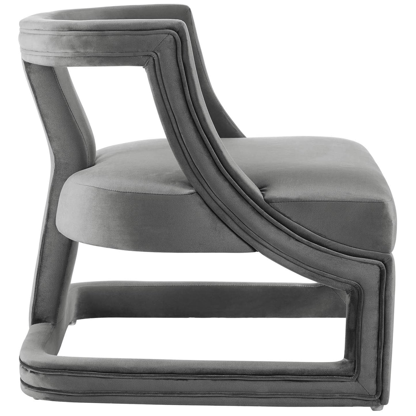 home office desk chairs | CasaFoyer Requisite Performance Velvet Accent Lounge Armchair | Luxurious Stain-Resistant Design | Sleek & Comfortable Seating | Gray | casafoyer.myshopify.com