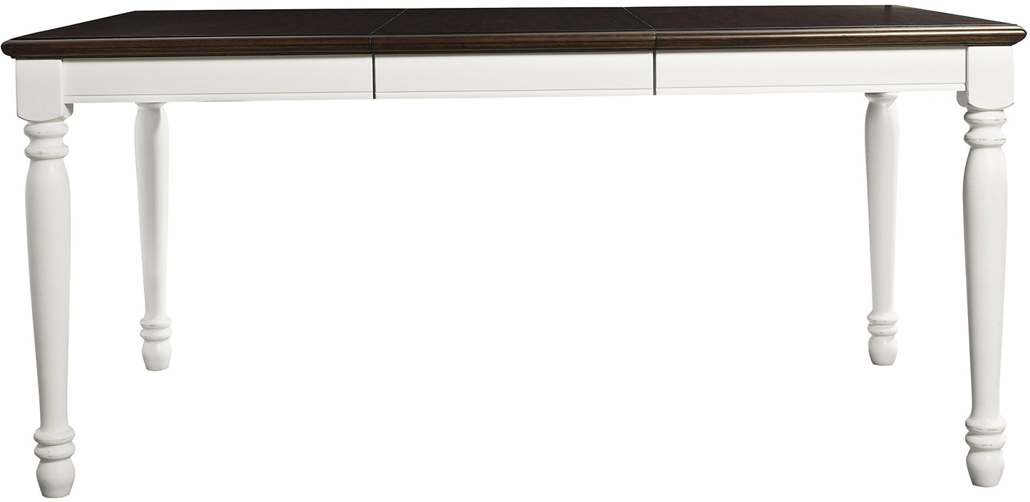 Dining Table | CasaFoyer Shelby Dining Table | Solid Hardwood & Wood Veneers | Seats 6 | Removable Leaf | Easy Assembly | Timeless Design | Rubbed Antique Tabletop | casafoyer.myshopify.com