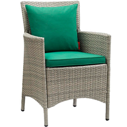 patio bistro sets | CasaFoyer Conduit Outdoor Patio Dining Arm Chair Set of 2 | Transitional Style | Durable Aluminum Frame | UV-Resistant Wicker Rattan | Comfortable Cushions | Waterproof Covers | casafoyer.myshopify.com
