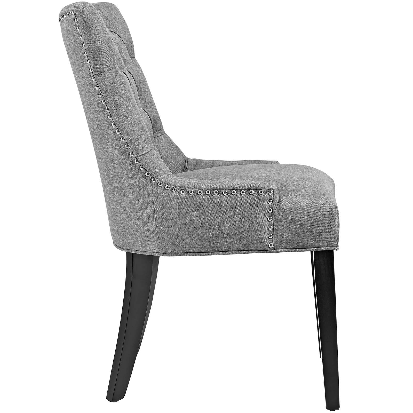 home office desk chairs | CasaFoyer Regent Dining Side Chair Set of 2 | Nostalgic Era Design | Tufted Buttons | Nailhead Trim | Plush Seat | Polyester Fabric | Non-Marking Foot Caps | Tapered Wood Legs | casafoyer.myshopify.com