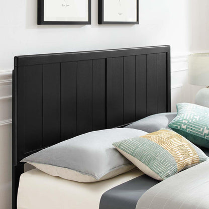 bed frames | CasaFoyer Alana Wood Twin Platform Bed | Modern Elegance | Retro Design | Durable Construction | No Box Spring Needed | Easy Assembly | Black | casafoyer.myshopify.com