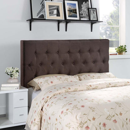 headboards | CasaFoyer  Clique Button Tufted Linen Fabric Upholstered Queen Headboard | Elegant & Durable Design | Restful Night's Sleep | casafoyer.myshopify.com