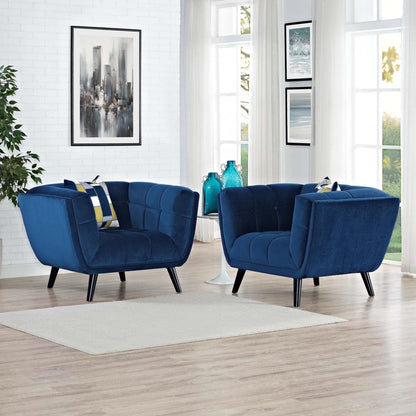 kitchen and dining room sets | CasaFoyer Bestow Performance Velvet Armchair Set | Luxurious | Stain-Resistant | Comfortable | Button Tufted | Black Legs | Home Decor | Mid-Century | Modern Farmhouse | Contemporary | 2 Piece Set | casafoyer.myshopify.com
