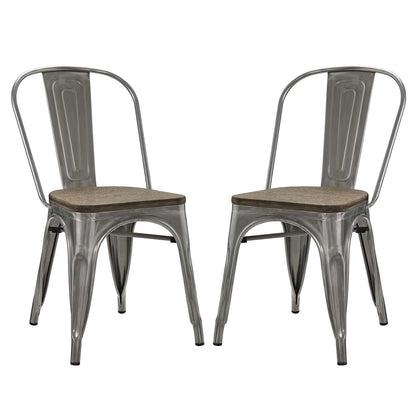 home office desk chairs | CasaFoyer Promenade Chair | Vintage Distressed Finish | Bamboo Seat | Set of 2 | casafoyer.myshopify.com