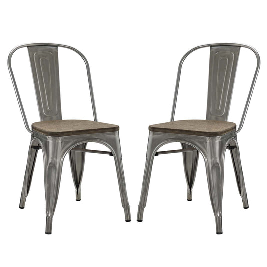 home office desk chairs | CasaFoyer Promenade Chair | Vintage Distressed Finish | Bamboo Seat | Set of 2 | casafoyer.myshopify.com