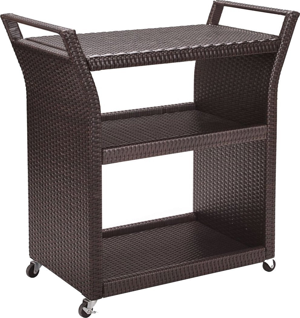 Kitchen Cart | CasaFoyer Outdoor Bar Cart | Convenient, Stylish, and Durable | Spacious Serving Surface | Open Storage | Easy Mobility | casafoyer.myshopify.com