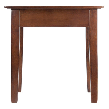 TABLE | Sophisticated End Table | Single Drawer | Shaker Style Design | Antique Walnut Finish | Versatile & Functional | 20 W x 20 D x 20 H | 18.2 lbs | casafoyer.myshopify.com