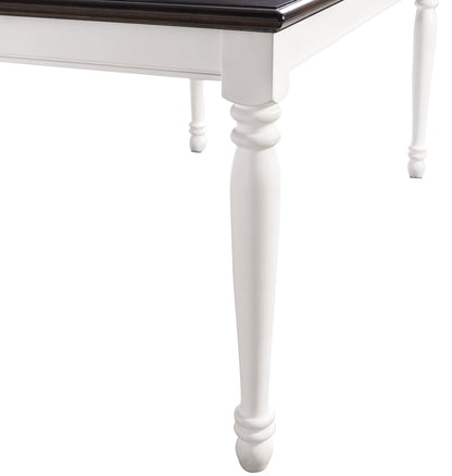 Dining Table | CasaFoyer Shelby Dining Table | Solid Hardwood & Wood Veneers | Seats 6 | Removable Leaf | Easy Assembly | Timeless Design | Rubbed Antique Tabletop | casafoyer.myshopify.com