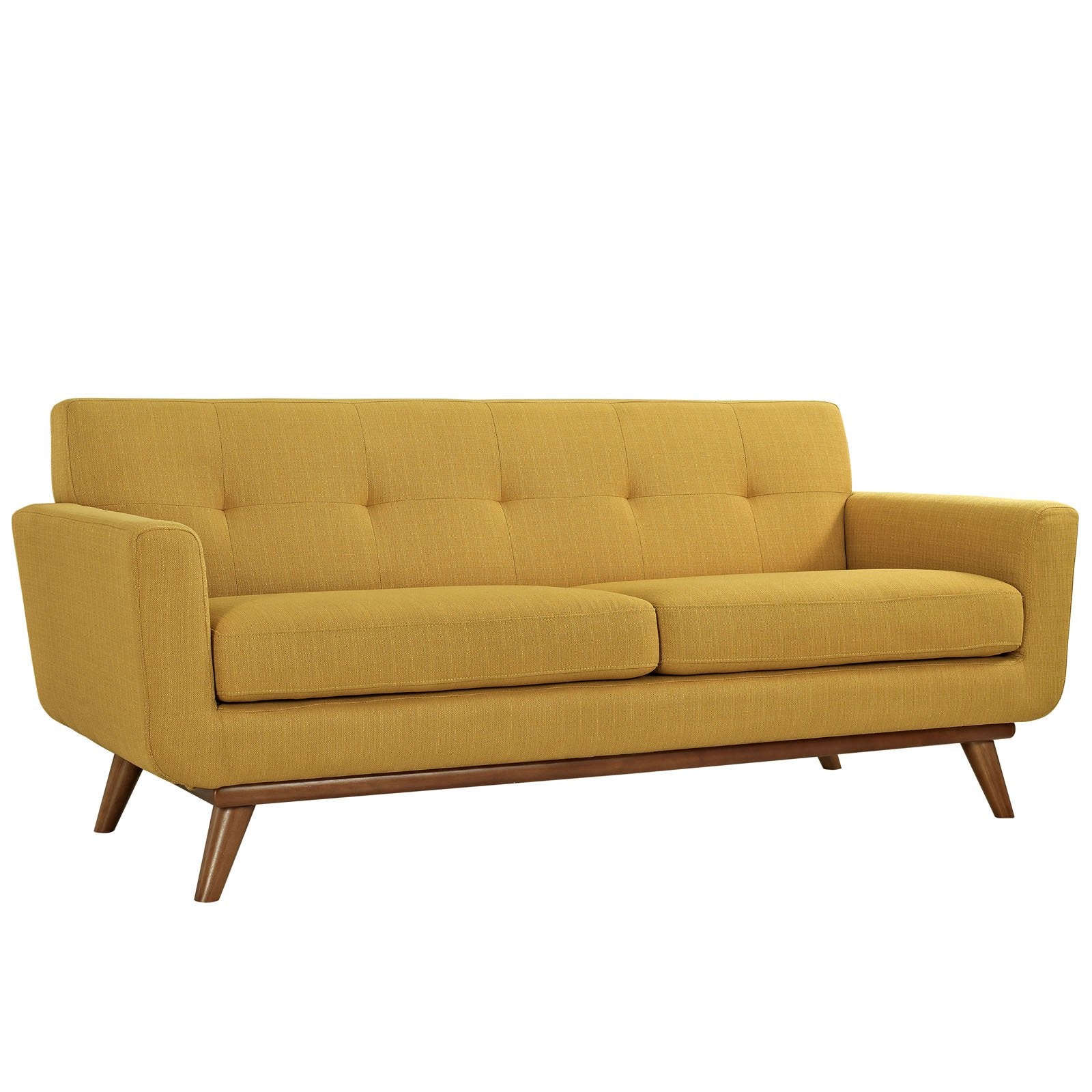kitchen and dining room sets | CasaFoyer Engage Sofa | Elegant Curves | Generously Sized Cushions | Relaxation Space | Tufted Buttons | Cherry Wood Legs | Durable Frame | Engage Loveseat Included | casafoyer.myshopify.com