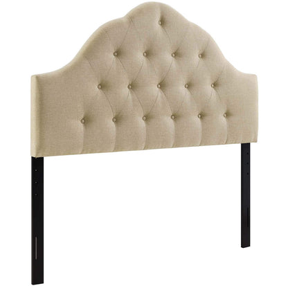 headboards | CasaFoyer  Sovereign Button Tufted Linen Fabric Upholstered King Headboard | Luxurious Comfort | Elegant Design | Regal Ambiance | Beige | casafoyer.myshopify.com