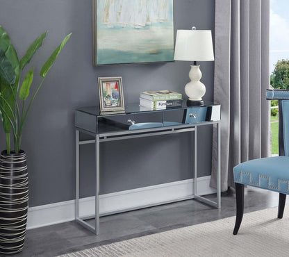TABLE | Reflections 2 Drawer Console Table | Chic Design | Mirrored Surface | Ample Storage | Easy Assembly | Perfect for Home Decor | casafoyer.myshopify.com