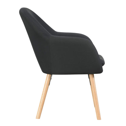TABLE | CasaFoyer Take a Seat Charlotte Accent Chair | Stylish & Versatile | Linen Fabric | Solid Red Oak Legs | Detachable Foam Cushion | casafoyer.myshopify.com