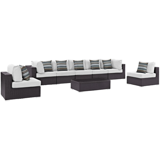 kitchen and dining room sets | CasaFoyer Convene Outdoor Sectional Set | Durable Rattan Weave | Weather-Resistant Cushions | Versatile & Stylish Patio Furniture | casafoyer.myshopify.com
