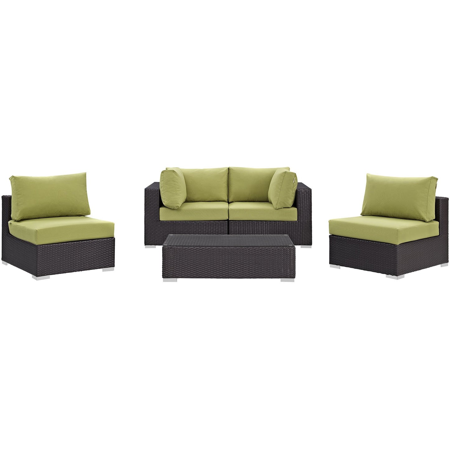 kitchen and dining room sets | CasaFoyer Convene Outdoor Sectional Set | Durable Rattan Weave | Weather-Resistant Cushions | Versatile & Stylish | Includes Coffee Table, Armless & Corner Chairs | casafoyer.myshopify.com