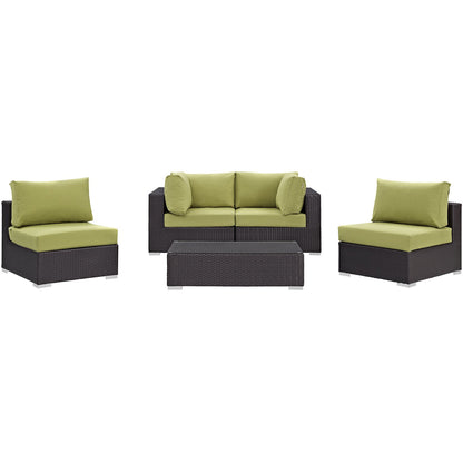 kitchen and dining room sets | CasaFoyer Convene Outdoor Sectional Set | Durable Rattan Weave | Weather-Resistant Cushions | Versatile & Stylish | Includes Coffee Table, Armless & Corner Chairs | casafoyer.myshopify.com