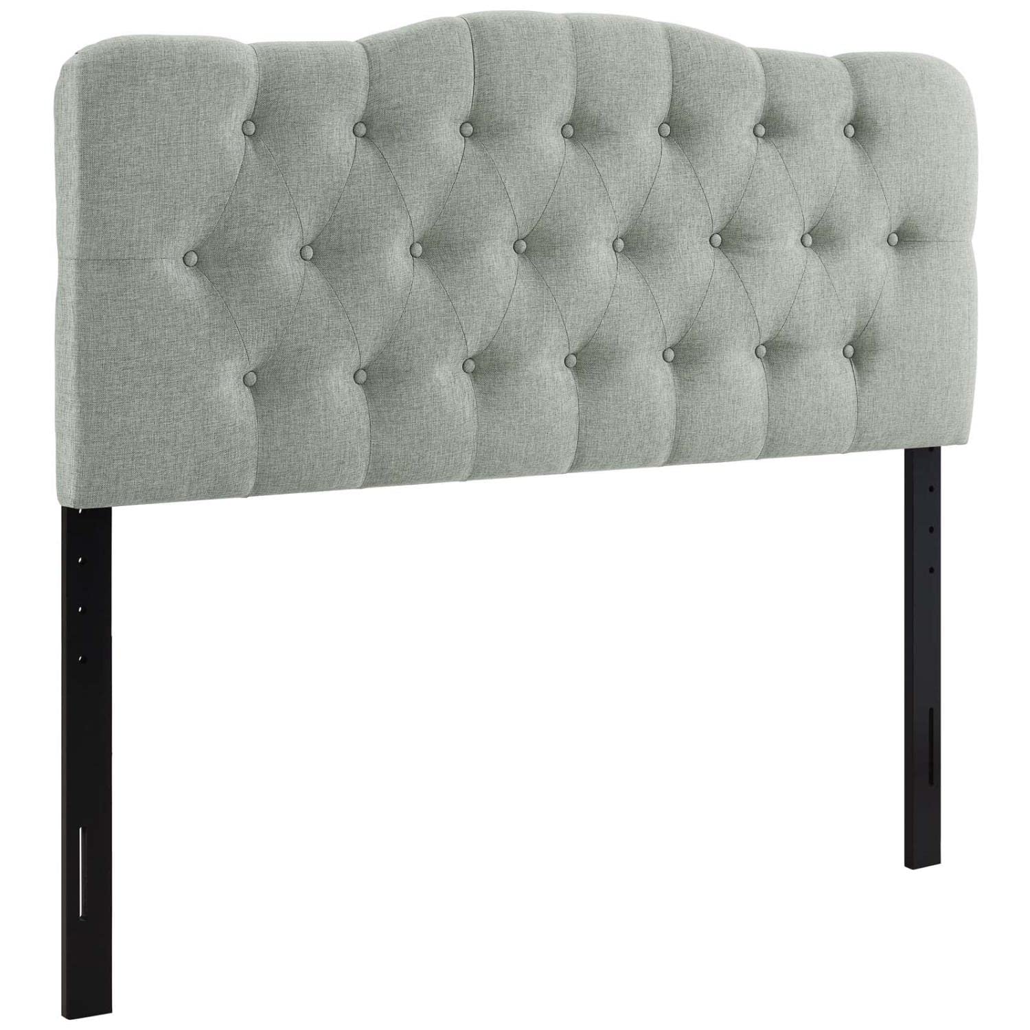 headboards | CasaFoyer  Annabel Button Tufted Linen Fabric Upholstered Queen Headboard | Tranquil Haven | Soft Tones | Sophisticated Design | Durable Build | Graceful Contours | Enhance Bedroom Ambiance | casafoyer.myshopify.com