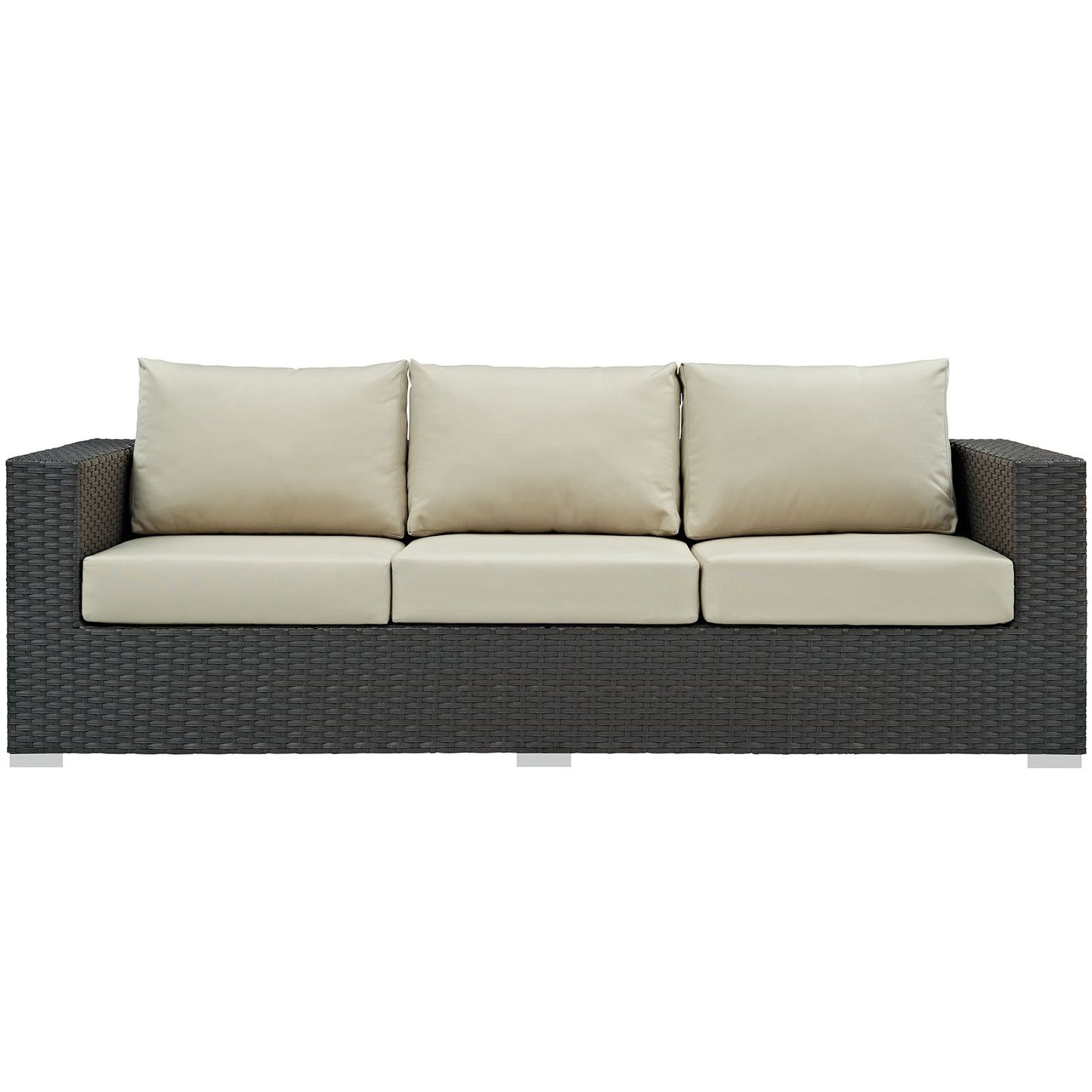 Patio Furniture Sets | Sojourn Outdoor Patio Sofa | Sturdy & Versatile Seating | Sunbrella Cushions | Synthetic Rattan | UV Protection | Aluminum Frame | casafoyer.myshopify.com