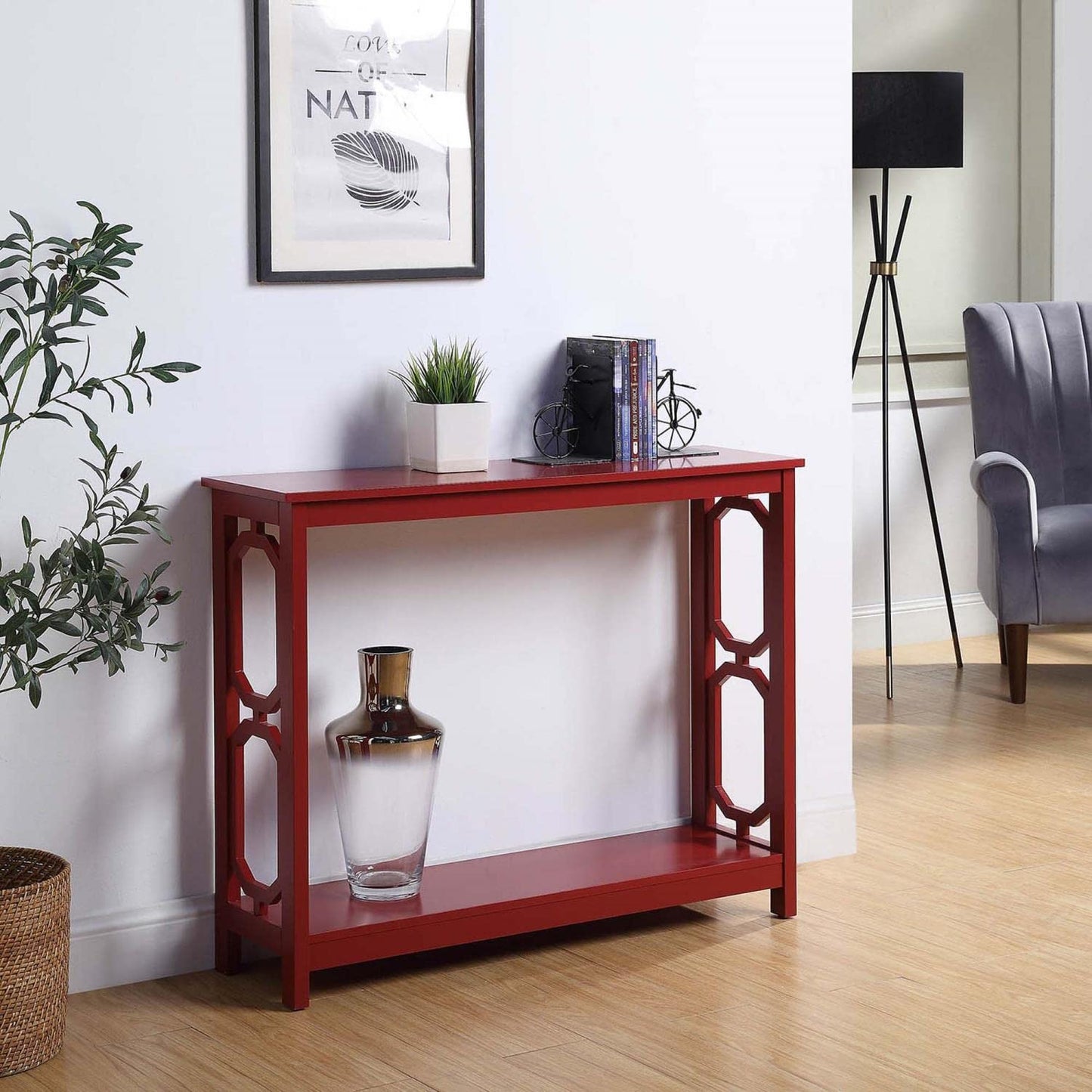 TABLE | Ergode Omega Console Table with Shelf | Stylish & Practical | Ample Display Space | Contemporary Design | Easy Maintenance | Hidden Storage | Simple Assembly | Omega Collection | casafoyer.myshopify.com