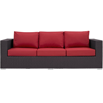 Patio Furniture Sets | Convene Outdoor Sectional Sofa Set | Durable Rattan Weave | Weather-Resistant Cushions | Ideal for Patio, Backyard, Poolside Gathering | casafoyer.myshopify.com