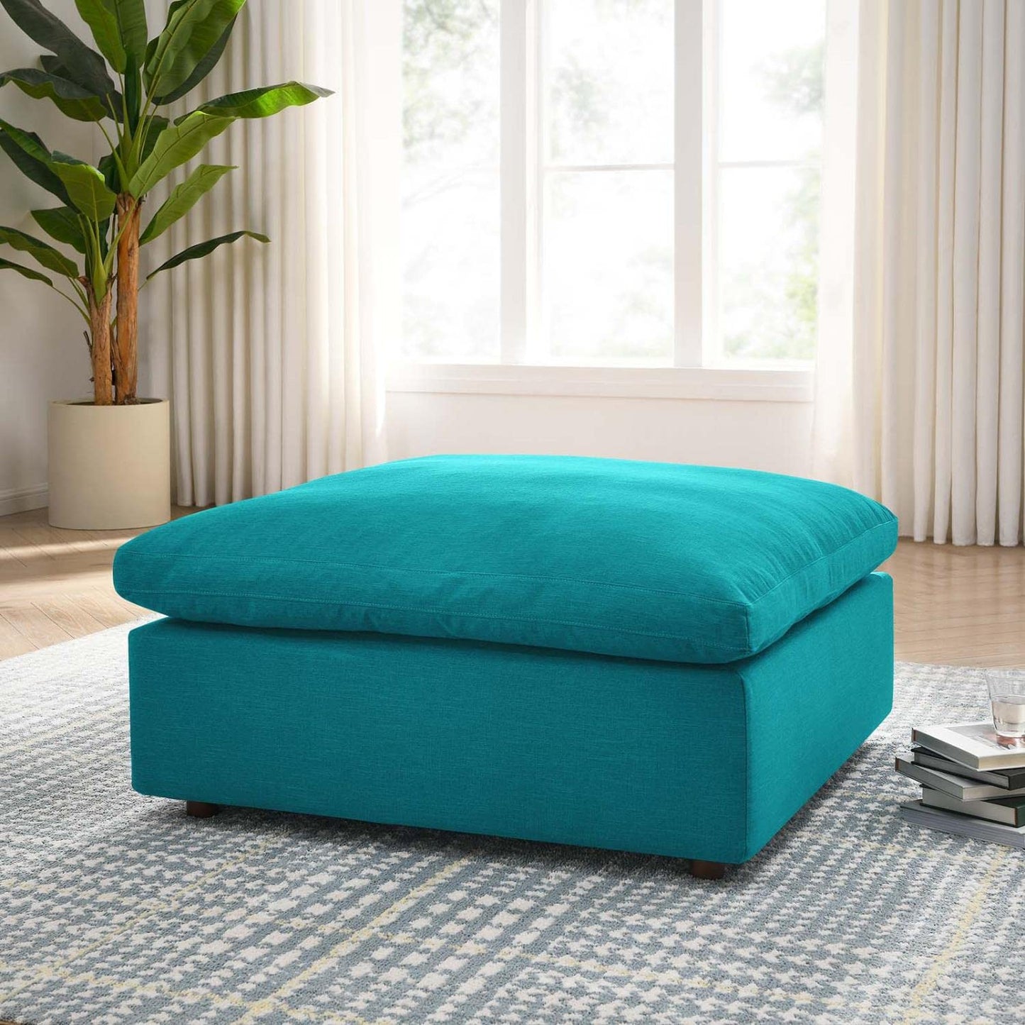sofas | CasaFoyer Commix Ultimate Relaxation Armless Chair | Cotton & Down Cushions | Modern Design | Soft Polyester Fabric | Sturdy Wood Frame | Ideal for Living Room, Family Room, Game Room | Weight Capacity 331 lbs. | Includes Overstuffed Ottoman | casafoyer.myshopify.com