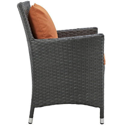 kitchen and dining room sets | CasaFoyer Sojourn Outdoor Patio Furniture | 7-Piece Dining Set | Sunbrella Cushions | Synthetic Rattan Weave | UV Protection | Aluminum Frame | casafoyer.myshopify.com