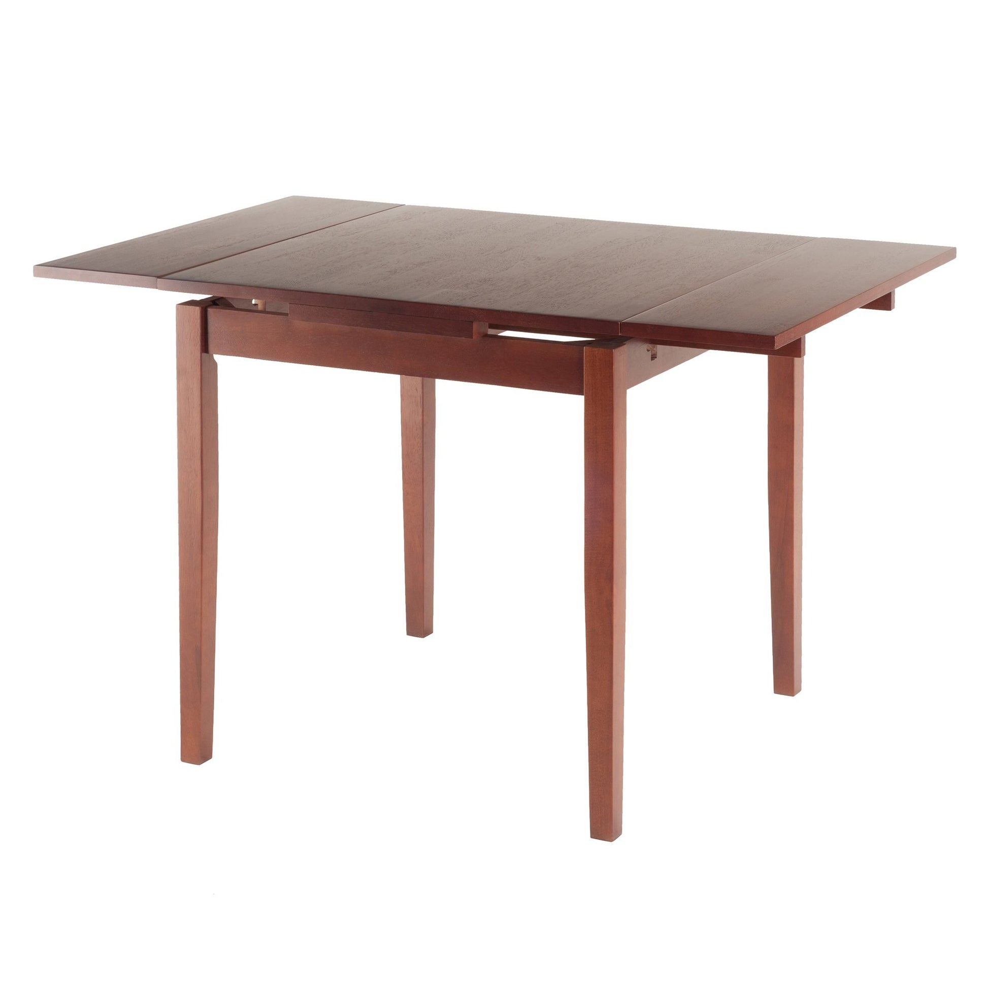 TABLE | CasaFoyer  Wood Pulman Extension Table | Practical & Space-Saving | Walnut Finish | Extends to 48 | Accommodates 4 Guests | Easy Assembly | casafoyer.myshopify.com