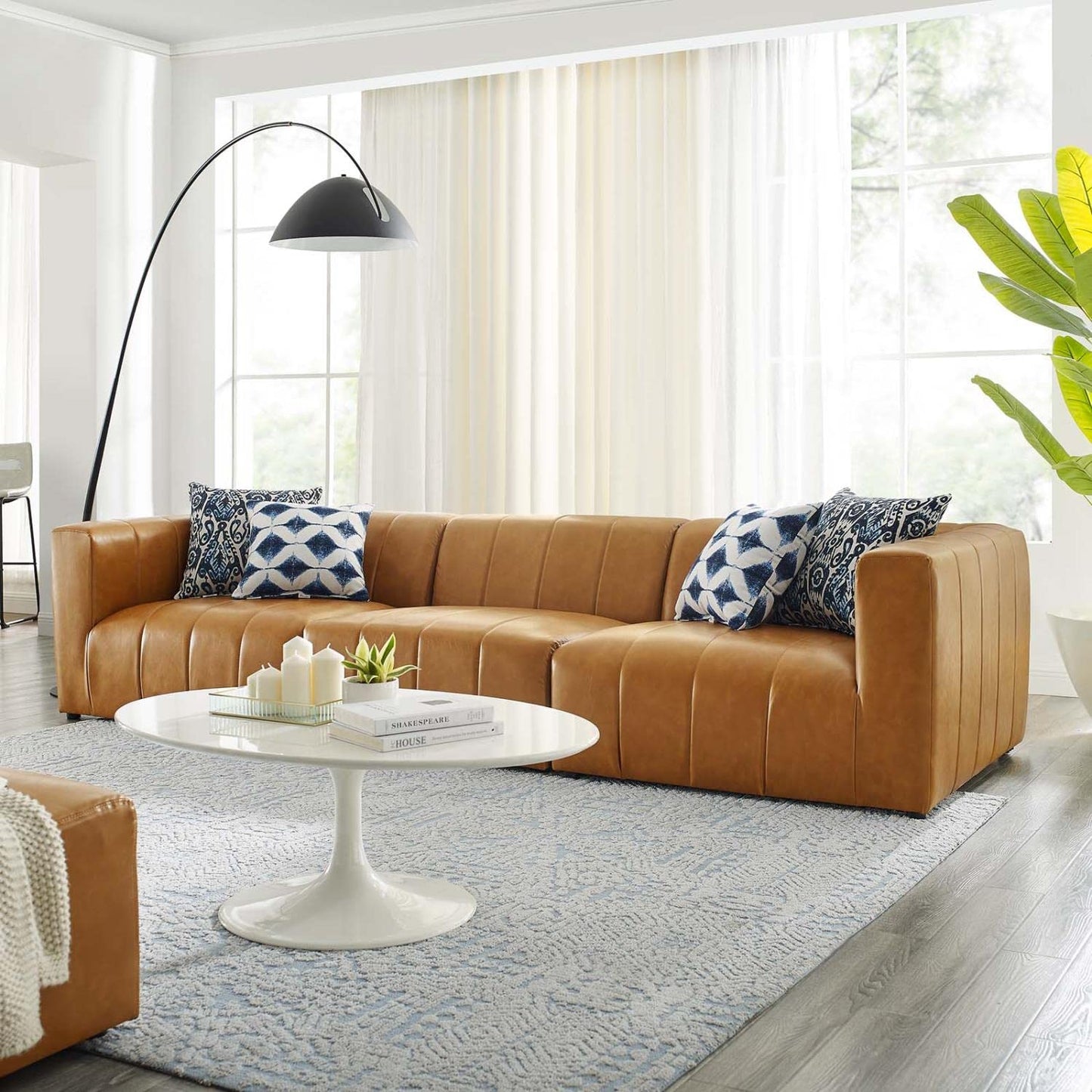 kitchen and dining room sets | CasaFoyer Bartlett Vegan Leather Sofa | Retro Modern Style | Comfortable Seating | Solid Wood Frame | 3-Piece Tan Sofa Set | casafoyer.myshopify.com