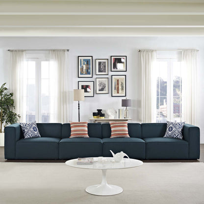 kitchen and dining room sets | CasaFoyer Mingle Modular Sectional Sofa Set | Comfortable, Flexible, Stylish | 4-Piece Blue Upholstered Fabric | Ideal for Modern Living or Lounge Rooms | casafoyer.myshopify.com