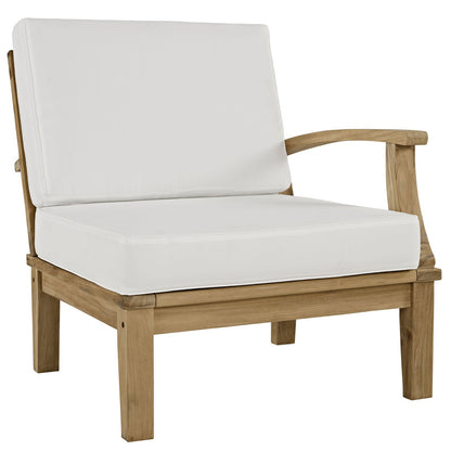 kitchen and dining room sets | CasaFoyer Marina Teak Wood Outdoor Patio Furniture Sofa Sectional Set | Luxury, Durable, All-Weather Cushions | 7-Piece | casafoyer.myshopify.com