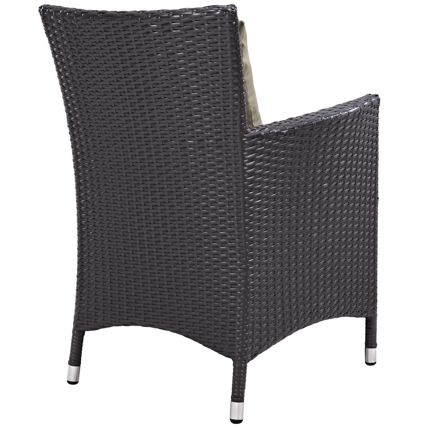 kitchen and dining room sets | CasaFoyer Convene Outdoor Sectional Series | Weather-Resistant Rattan | Aluminum Frame | Includes Dining Table & 4 Armchairs | casafoyer.myshopify.com