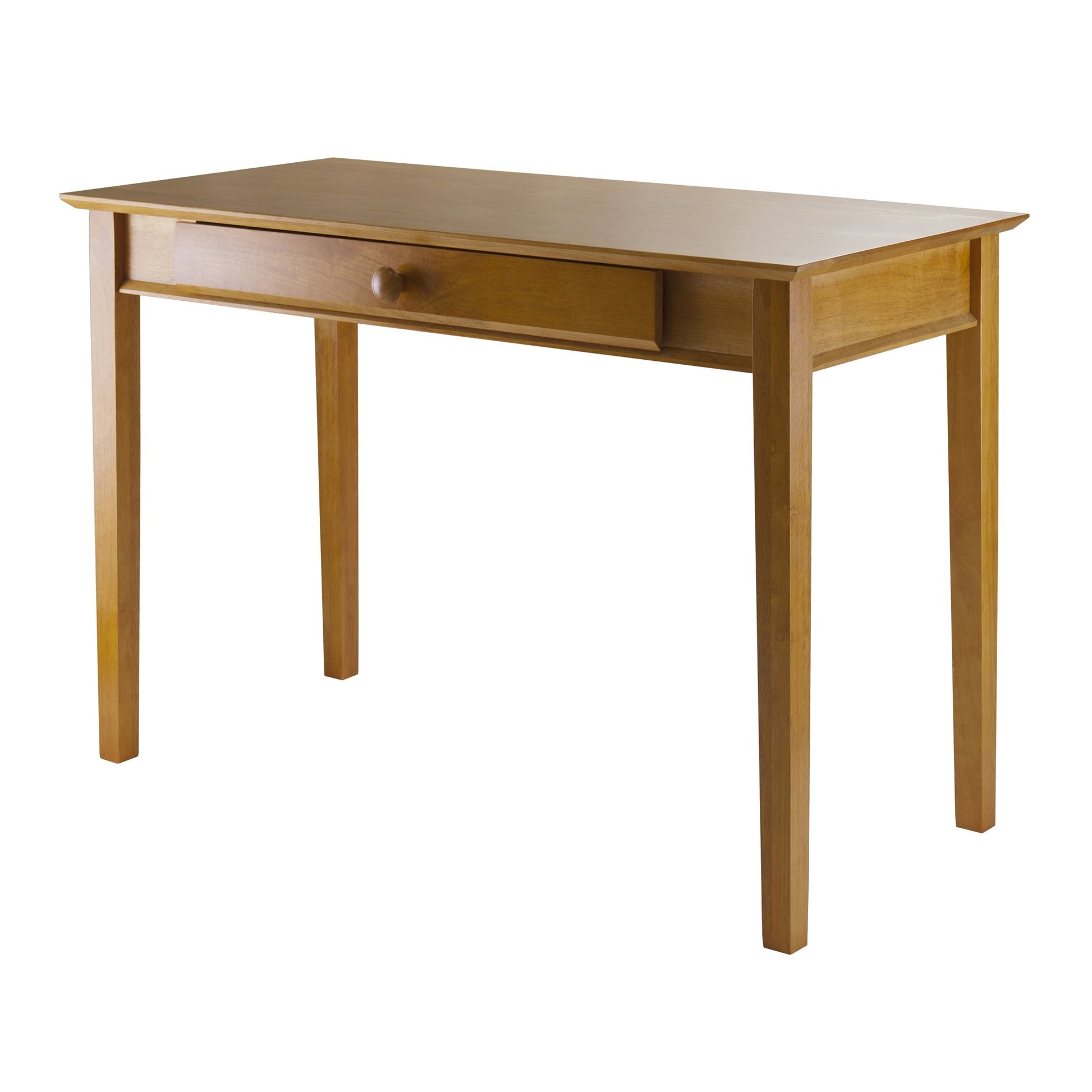 DESK | Ergode Spacious Honey Pine Computer Desk | Keyboard Tray | Timeless Design | 42.05 W x 20.55 D x 28.94 H | 39.7 lbs | casafoyer.myshopify.com