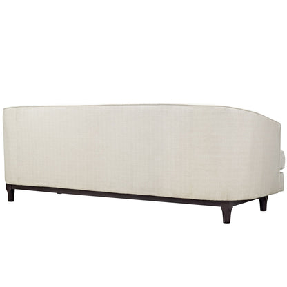sofas | CasaFoyer Coast Sofa | Elegant, Stylish & Durable | Deep Button Tufting | Dense Foam Cushioning | Walnut Stained Wood Legs | Easy to Clean Polyester Upholstery | Perfect for Modern Living Rooms, Lounges & Reception Areas | Includes 1 Sofa | casafoyer.myshopify.com