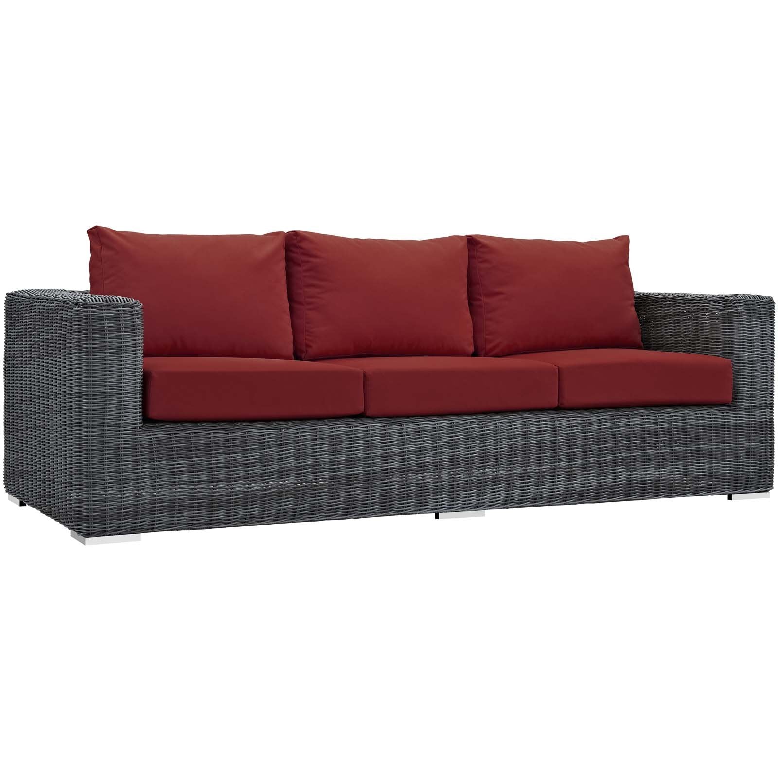 kitchen and dining room sets | CasaFoyer Summon Outdoor Patio Sectional Sofa Set | Comfortable & Durable | Includes Coffee Table, Ottoman & Sofa | Two-Tone Synthetic Rattan Weave | Sunbrella Cushions | UV Protection | Ideal for Patio, Backyard or Poolside Gathering | casafoyer.myshopify.com