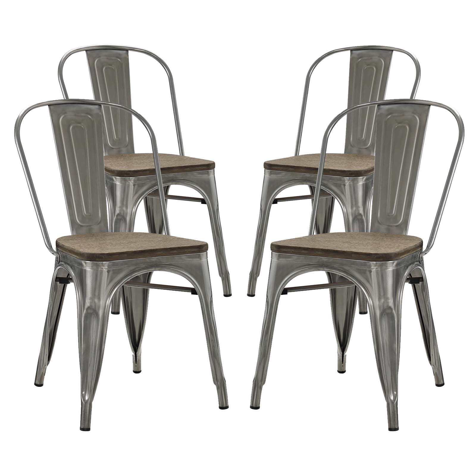 home office desk chairs | CasaFoyer Promenade Bamboo Side Chairs - Set of 4 | Vintage Distressed Finish | Timeless Charm for Dining Spaces | Versatile & Stylish | casafoyer.myshopify.com