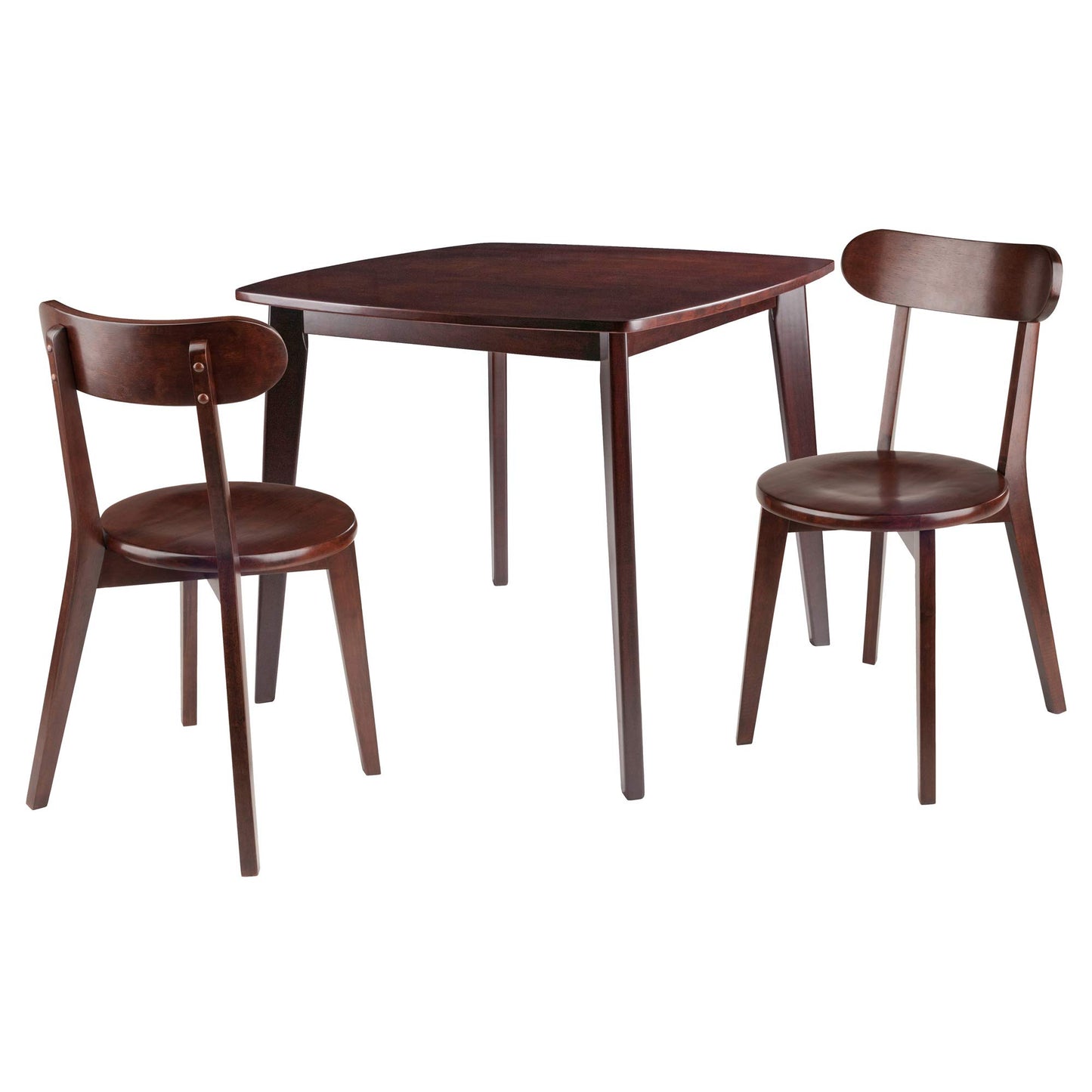 childrens table and chair sets | CasaFoyer Pauline 3-Pc Table and Chair Set | Compact Size | Solid Wood | Walnut Finish | Ideal for Smaller Spaces | Assembly Required | casafoyer.myshopify.com