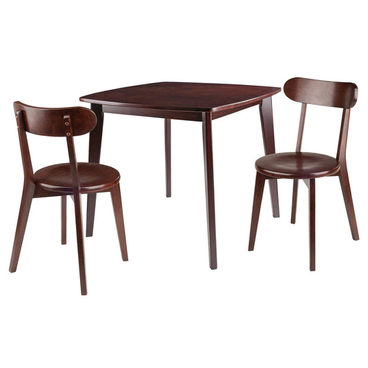 childrens table and chair sets | CasaFoyer Pauline 3-Pc Table and Chair Set | Compact Size | Solid Wood | Walnut Finish | Ideal for Smaller Spaces | Assembly Required | casafoyer.myshopify.com