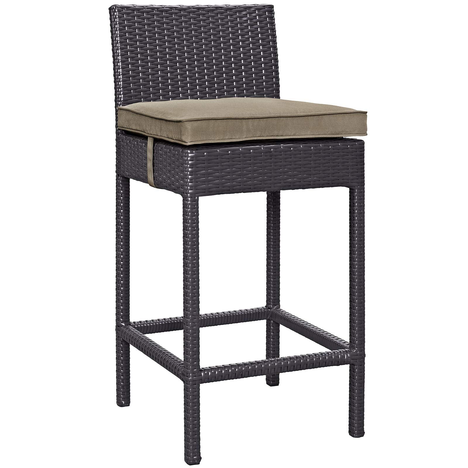 STOOL_SEATING | Lift Outdoor Patio Bar Stool Set of 2 | Comfortable Cushioned Wicker Rattan Seating | Ideal for Patio, Porch, Deck, Sunroom, Outdoor Bar | casafoyer.myshopify.com