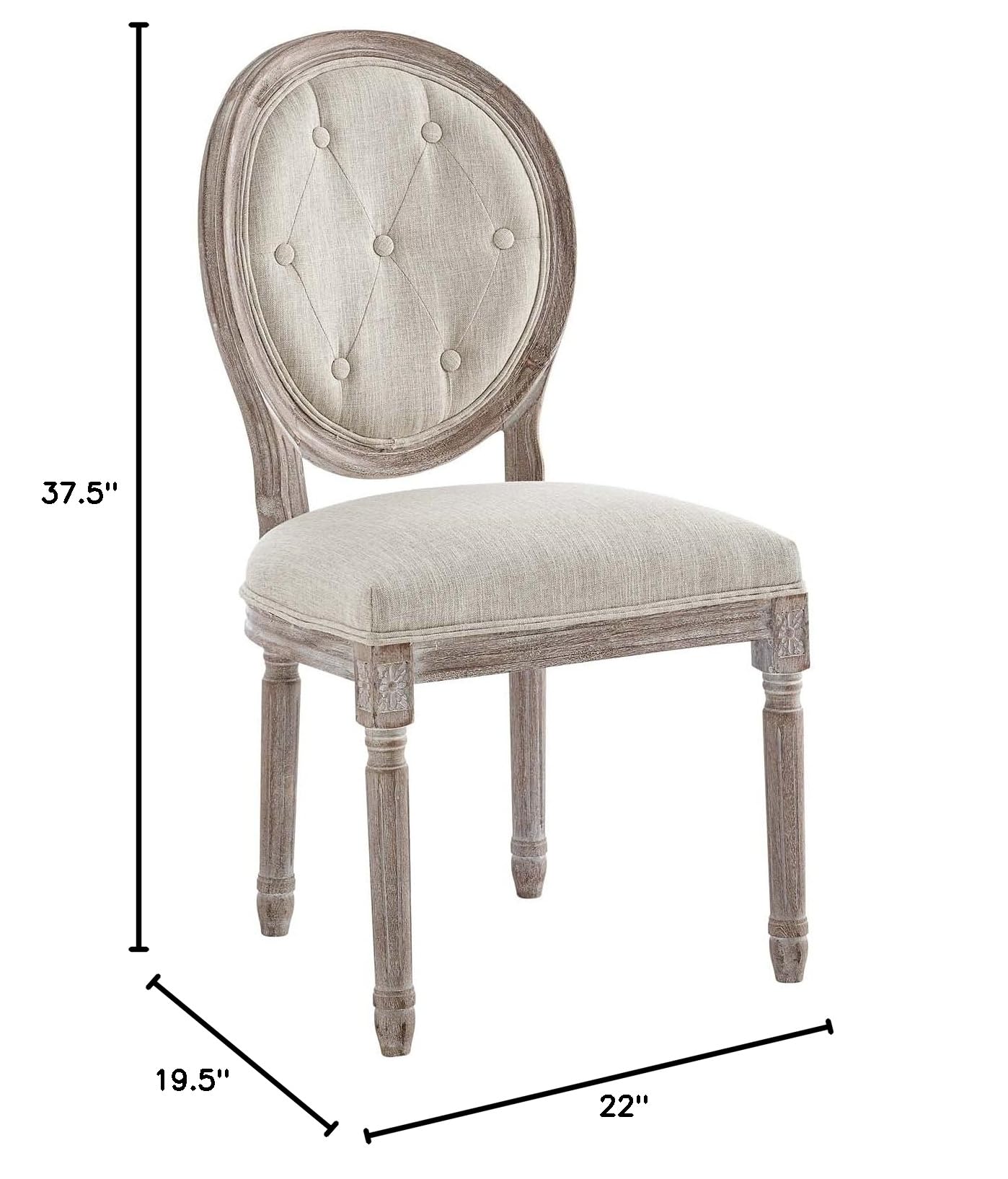 home office desk chairs | CasaFoyer Arise French Vintage Dining Accent Armchair | Fluted Wood Frame | Button Tufted Diamond Trim | Upholstered Fabric Seat | Set of 2 | casafoyer.myshopify.com