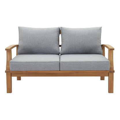 Patio Furniture Sets | Marina Teak Wood Outdoor Patio Loveseat | Ultimate Luxury | Weather-resistant Cushions | Durable Teak Construction | Assembly Required | casafoyer.myshopify.com