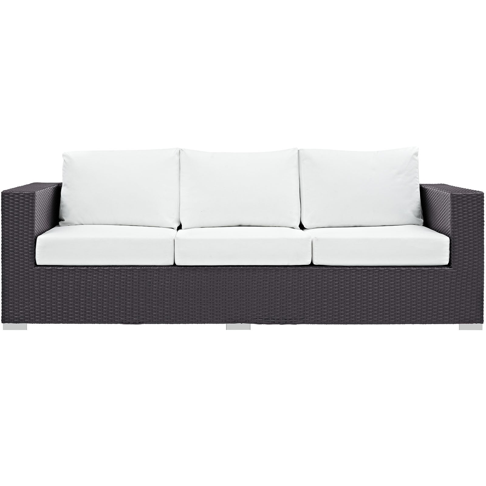 Patio Furniture Sets | Convene Outdoor Sectional Sofa Set | Durable Rattan Weave | All-Weather Cushions | Ideal for Patio, Backyard, Poolside | Includes Sofa | casafoyer.myshopify.com