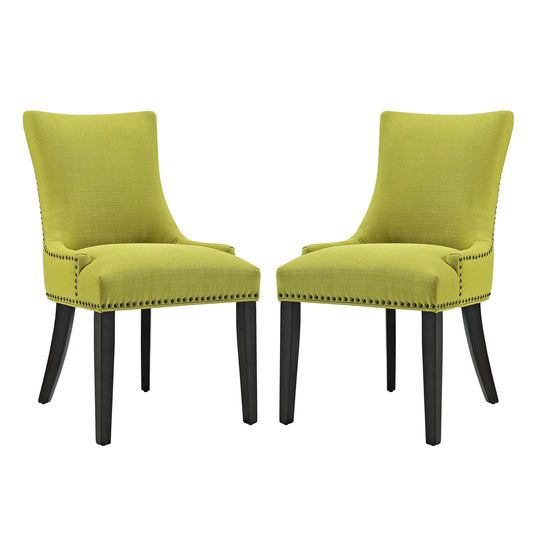 home office desk chairs | CasaFoyer Marquis Dining Side Chair Set of 2 | Exquisite Design | Nailhead Trim | Foam Cushioned | Polyester Upholstery | Tapered Wood Legs | casafoyer.myshopify.com