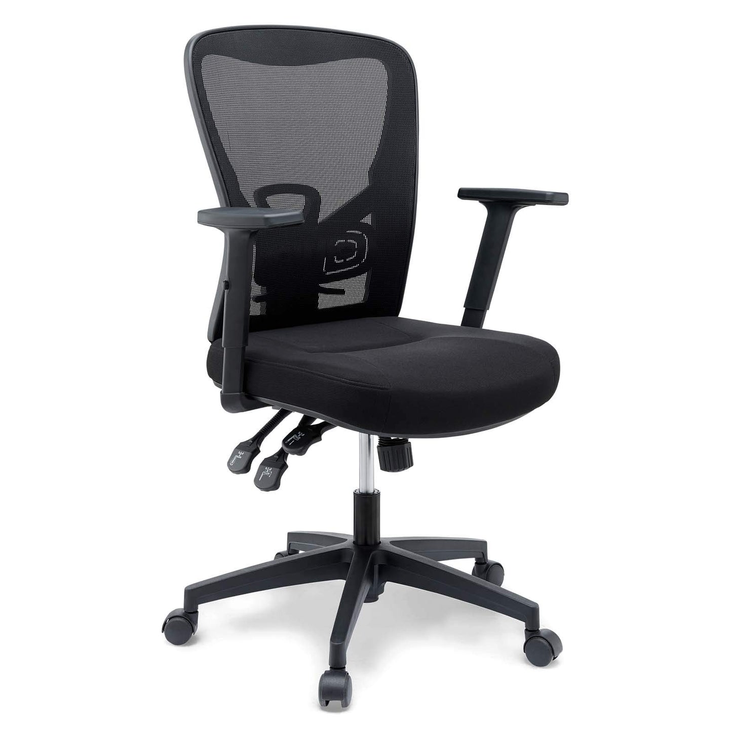 home office desk chairs | CasaFoyer Define Mesh Office Desk Chair | Spacious & Breathable Back | Durable Fabric Upholstery | Adjustable Armrests & Height | Stable Nylon Base | 360 Swivel & Dual-Wheel Casters | 331 lbs Weight Capacity | Black | casafoyer.myshopify.com