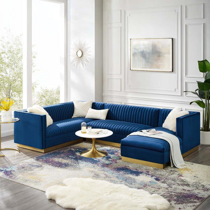 kitchen and dining room sets | CasaFoyer Sanguine Channel Tufted Performance Velvet Living Room Sectional Sofa Collection | Retro Modern Elegance | Stain-Resistant & Luxurious | Ultimate Comfort & Support | Gold Stainless Steel Base | 3 Piece Set | casafoyer.myshopify.com
