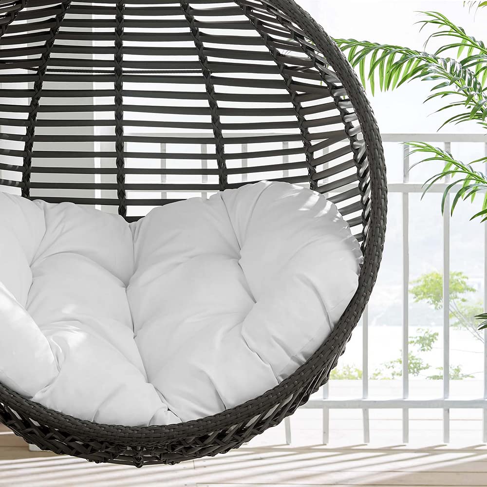 porch swings | Ergode Garner Teardrop Outdoor Patio Swing Chair | Durable PE Wicker Rattan | Adjustable Steel Chain | All-Weather Cushion | Indoor/Outdoor Use | 265 lbs Weight Capacity | casafoyer.myshopify.com