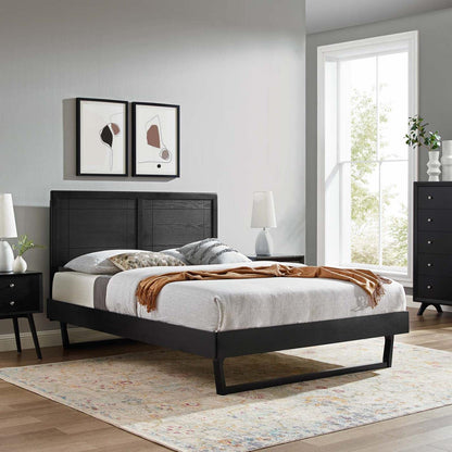 bed frames | CasaFoyer Marlee Wood Twin Platform Bed | Retro Design | Durable Construction | No Box Spring Needed | Accommodates Various Mattresses | casafoyer.myshopify.com
