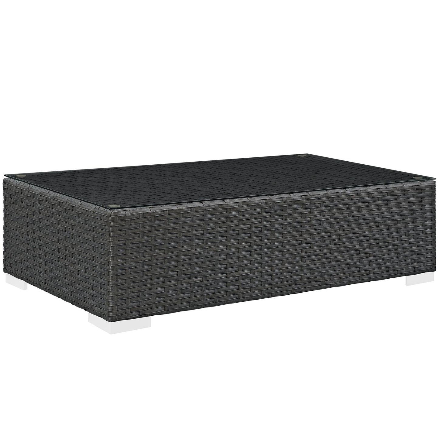 Patio Furniture Sets | Sojourn Outdoor Patio Coffee Table | Sturdy Seating | UV Protection | Synthetic Rattan Weave | Powder-Coated Aluminum Frame | Perfect for Patio, Backyard, Poolside | casafoyer.myshopify.com