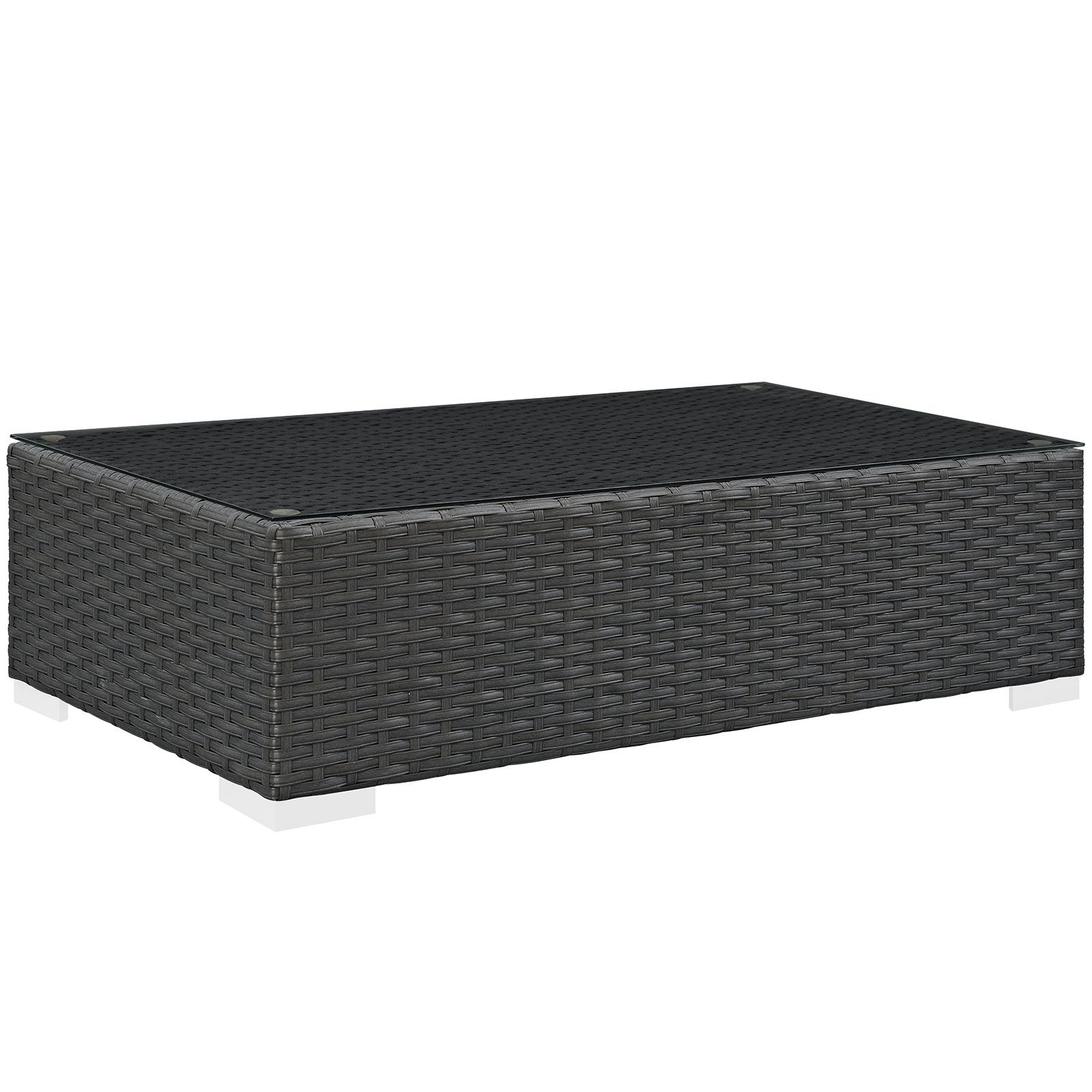 Patio Furniture Sets | Sojourn Outdoor Patio Coffee Table | Sturdy Seating | UV Protection | Synthetic Rattan Weave | Powder-Coated Aluminum Frame | Perfect for Patio, Backyard, Poolside | casafoyer.myshopify.com