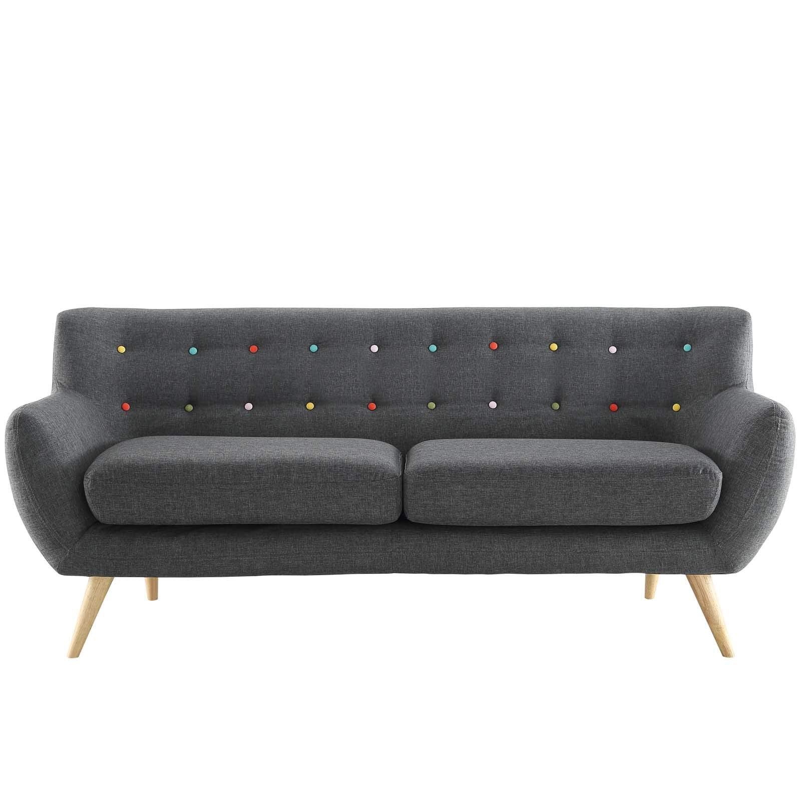 Sofa & chair Sets | Remark Sofa | Luxurious & Comfortable Loveseat | Mid-Century Inspired Design | Polyester Upholstery | Solid Wood Legs | Elevate Your Living Room | casafoyer.myshopify.com