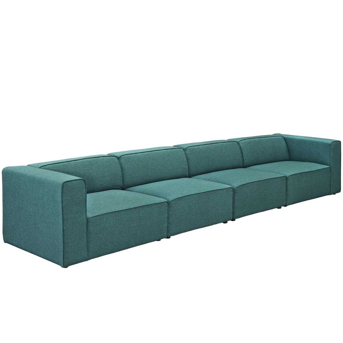 kitchen and dining room sets | CasaFoyer Mingle | 4-Piece Upholstered Sectional Sofa Set | Spacious & Stylish | Teal | casafoyer.myshopify.com